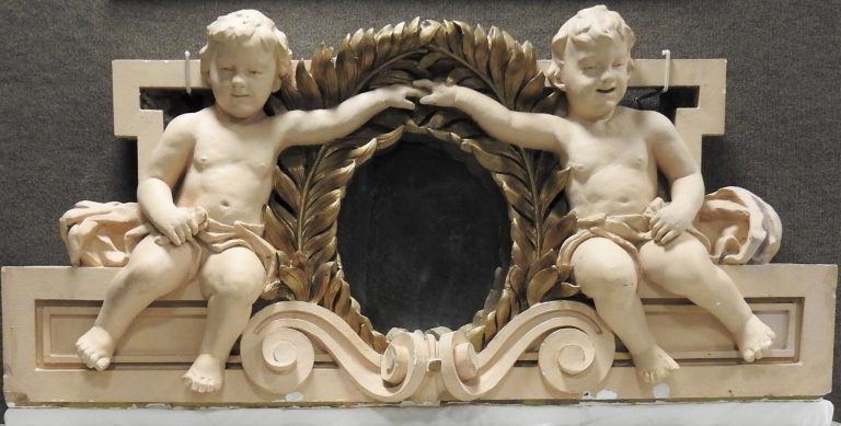 Cherub Architectural Ornament, 1912. Generously donated by Patrick M. Casey. 2019.57.1.