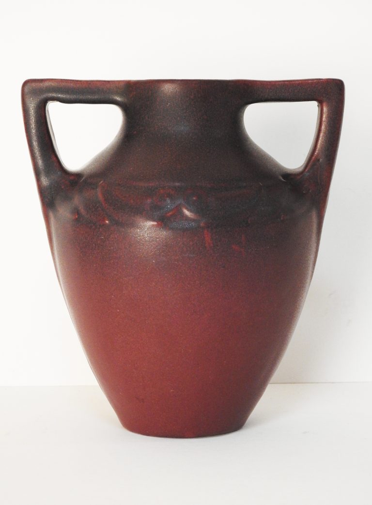 Van Briggle Vase designed by Anne Gregory Van Briggle, Pattern # 780 ca. 1915. Generously Donated by the El Paso County Commissioners.