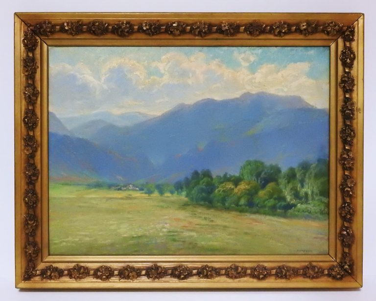 Entrance to Cheyenne Canyon from Broadmoor, ca. 1910, Oil on Canvas by William H. Bancroft. Generously Donated by Florence K. Lawrie.