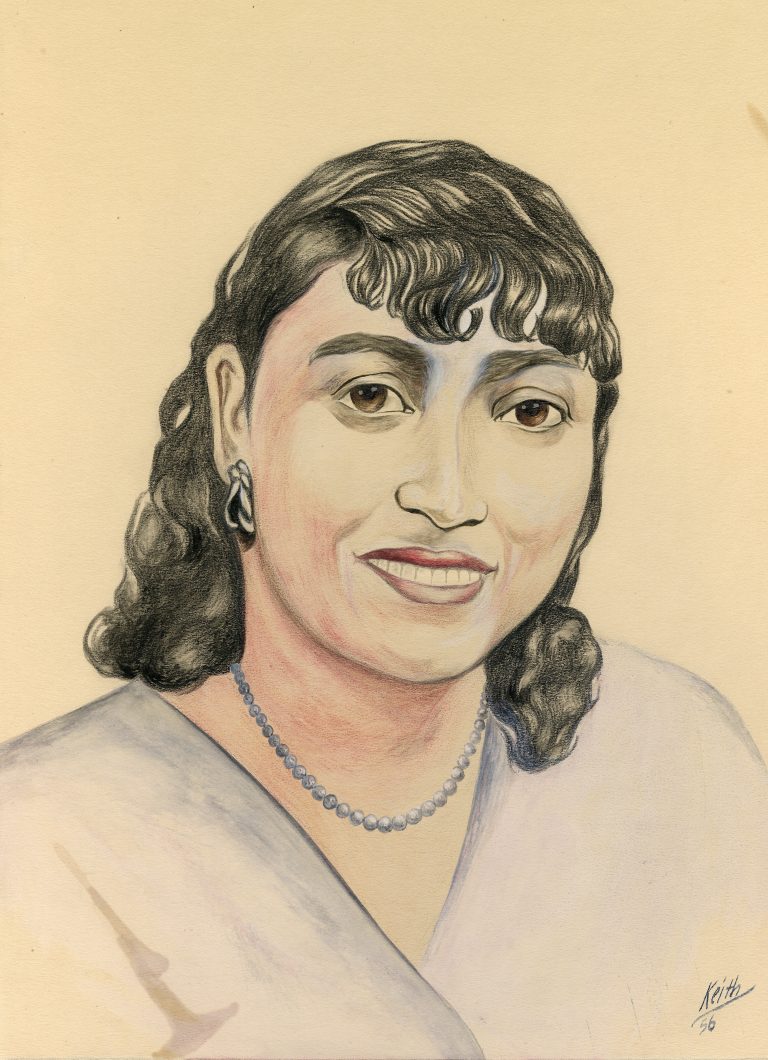 Reproduction of “Mama” Susie Perkins Portrait, ca. 1965. Generously Loaned by Brianne Smith.