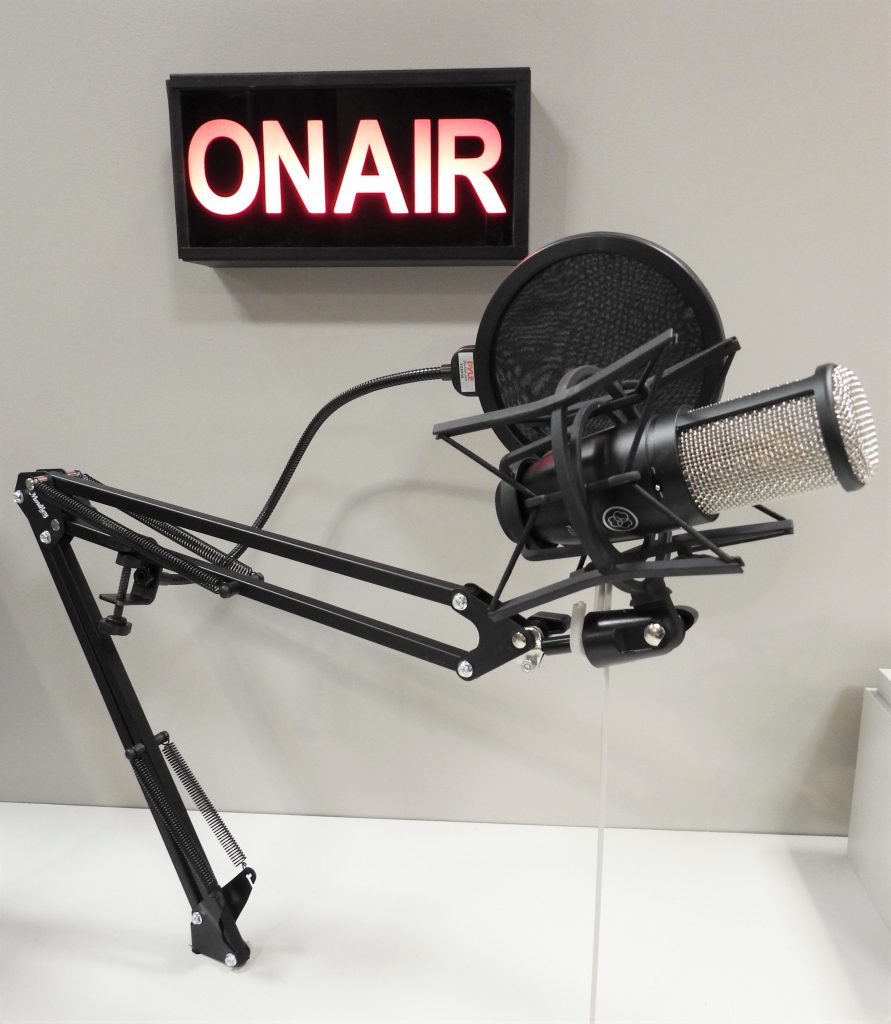 Microphone & “On Air” Sign, 2020, CSPM Collection.
