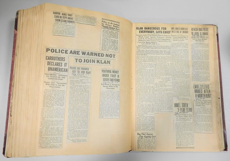 Colorado Springs Police Department Scrapbook, 1922. Generously Donated by the Colorado Springs Police Department, S2008.89.4.