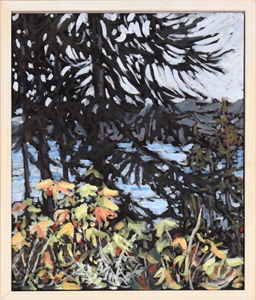"On Water's Edge" by Deb Komitor, Gouache on Paper