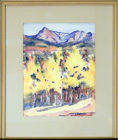 "Untitled" by Hazel Abbot, Watercolor on Paper