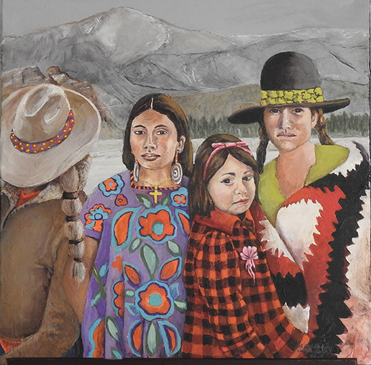 "Pearls of the West" by Rosario Weston, Oil on Canvas 