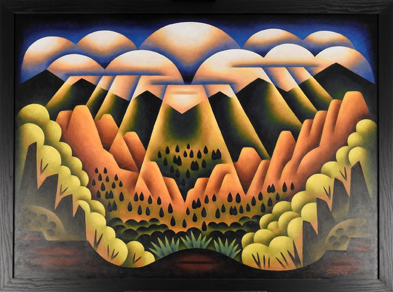 "Glorious Garden of Light" by Sushe Felix, Acrylic on Board