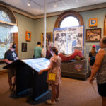 Visitors in the Story of Us Exhibit Gallery.