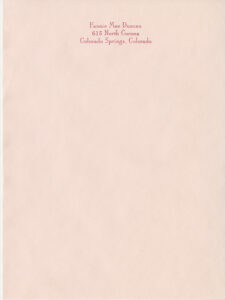 Fannie Mae Duncan's personal stationary