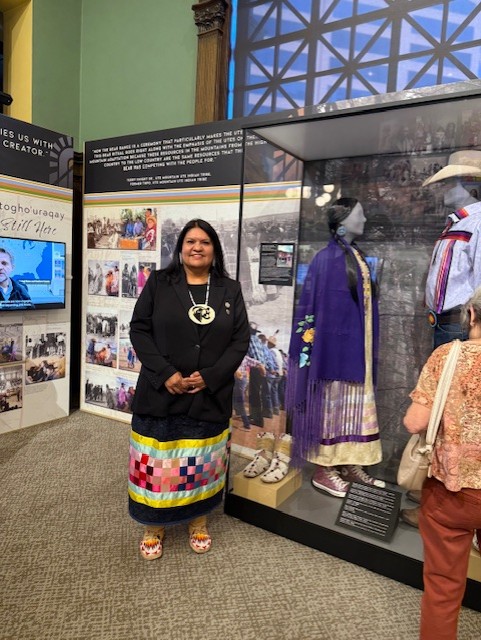 Frances Bison in "Until Forever Comes: This is Ute Homeland" exhibit