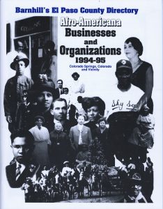 Carrie Barnhill's 1994-1995 directory of African American businesses in the Pikes Peak region.