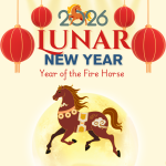 Lunar New Year: Year of the Horse 2026 Logo