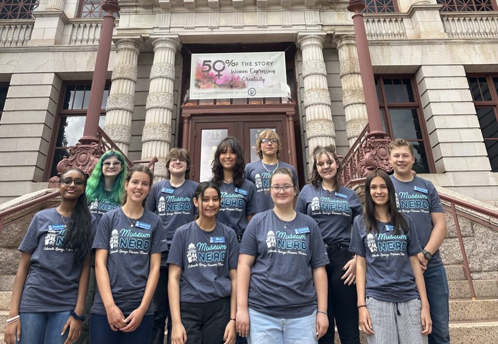 2026 Junior Docents posing in front of the museum.