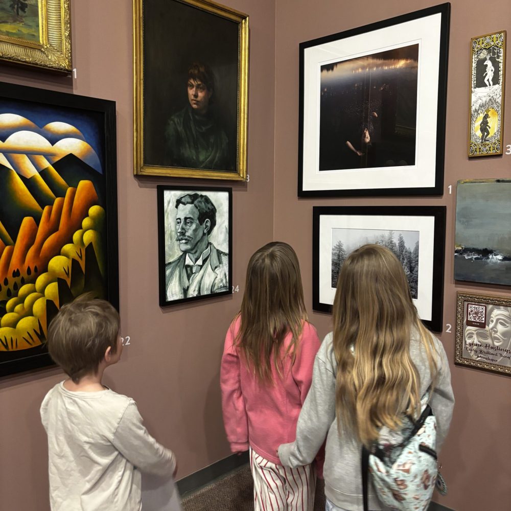 Students exploring exhibits during Home School Day at the CSPM.